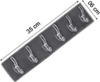 Self-Adhesive Wall Hanger with 6 Hooks