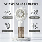 Portable Misting Handheld Fan with Water Spray