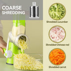 3-in-1 Rotary Cheese Grater and Vegetable Slicer