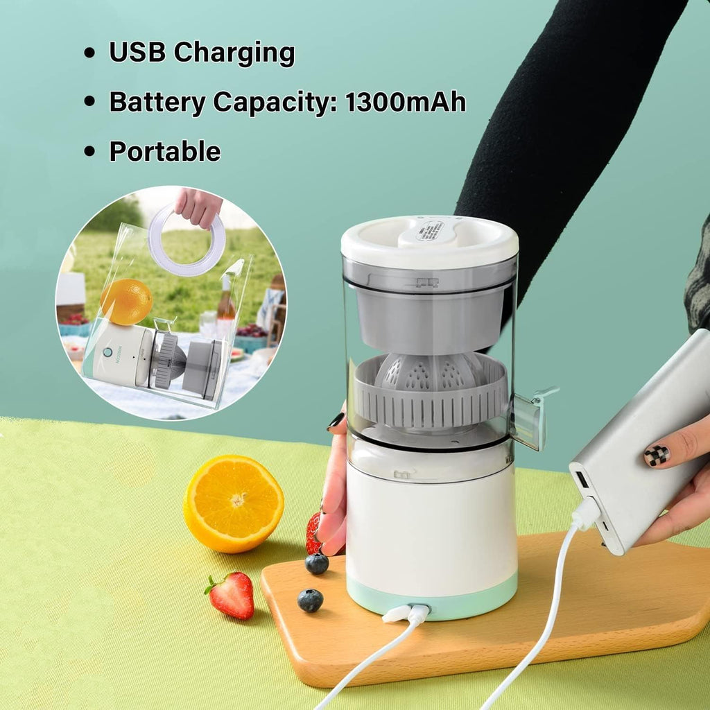 Portable Electric Citrus Juicer USB Rechargeable Wireless Orange