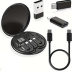 Mini Data Cable Storage Box with 60W Fast Charging Cable