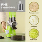 3-in-1 Rotary Cheese Grater and Vegetable Slicer