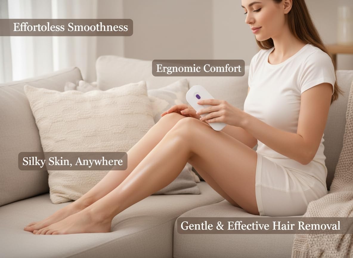 Rechargeable Electric Hair Remover with Sensor Light Technology