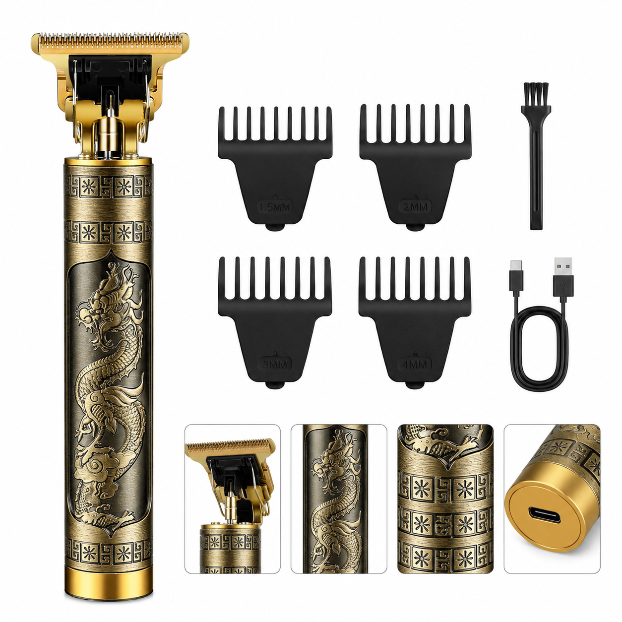 Professional Cordless Hair Clipper & Beard Trimmer