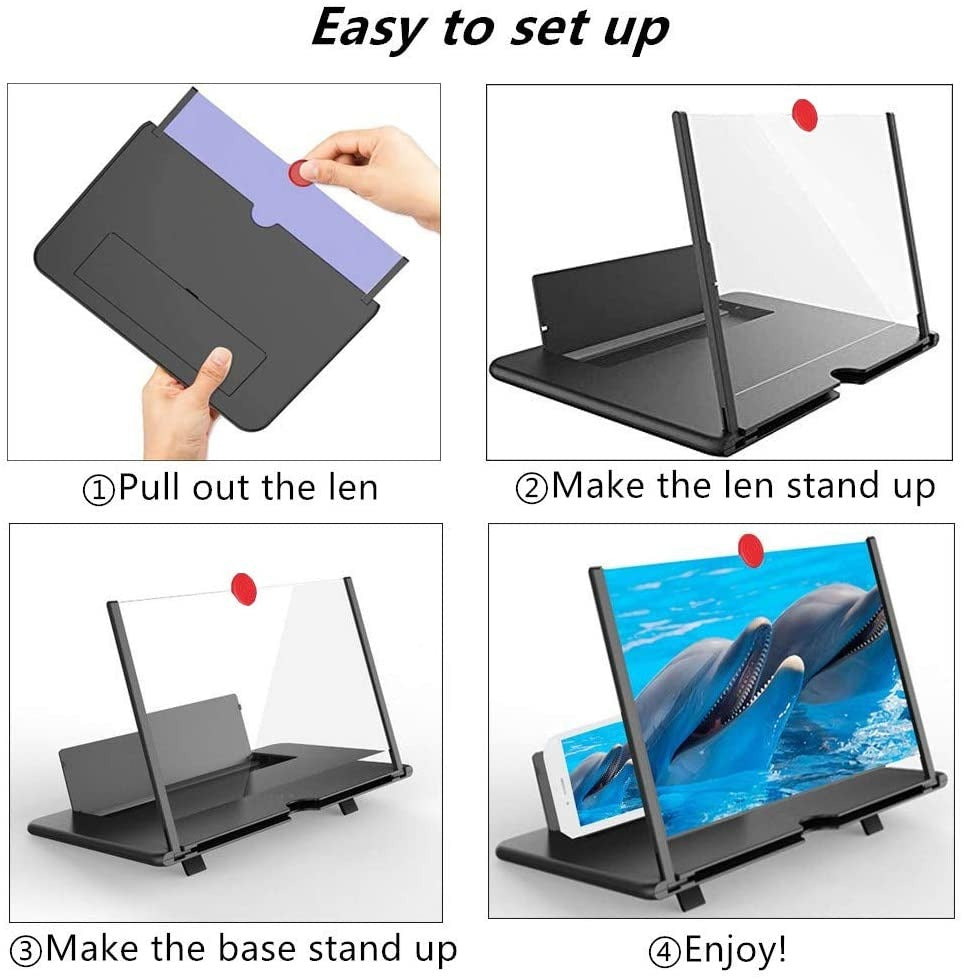 3D Mobile Screen Magnifier HD Phone Screen Amplifier