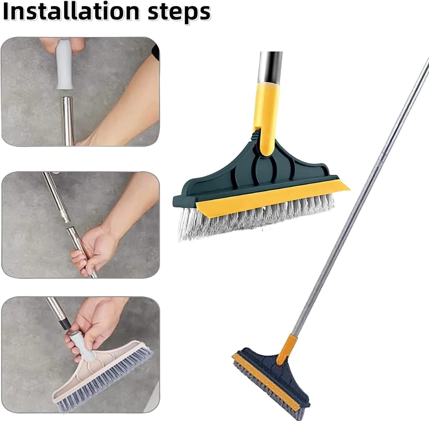 Bathroom Cleaning Brush with Long Handle