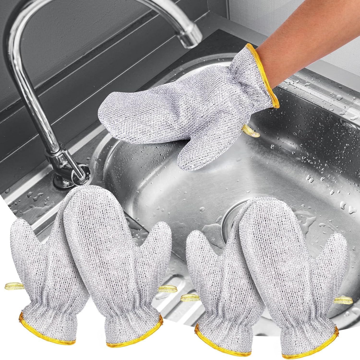 Steel Wire Kitchen Cleaning Glove