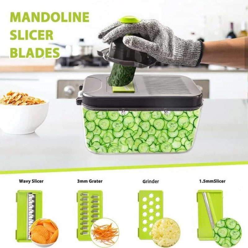 22-in-1 Multifunctional Vegetable Cutter and Chopper Set