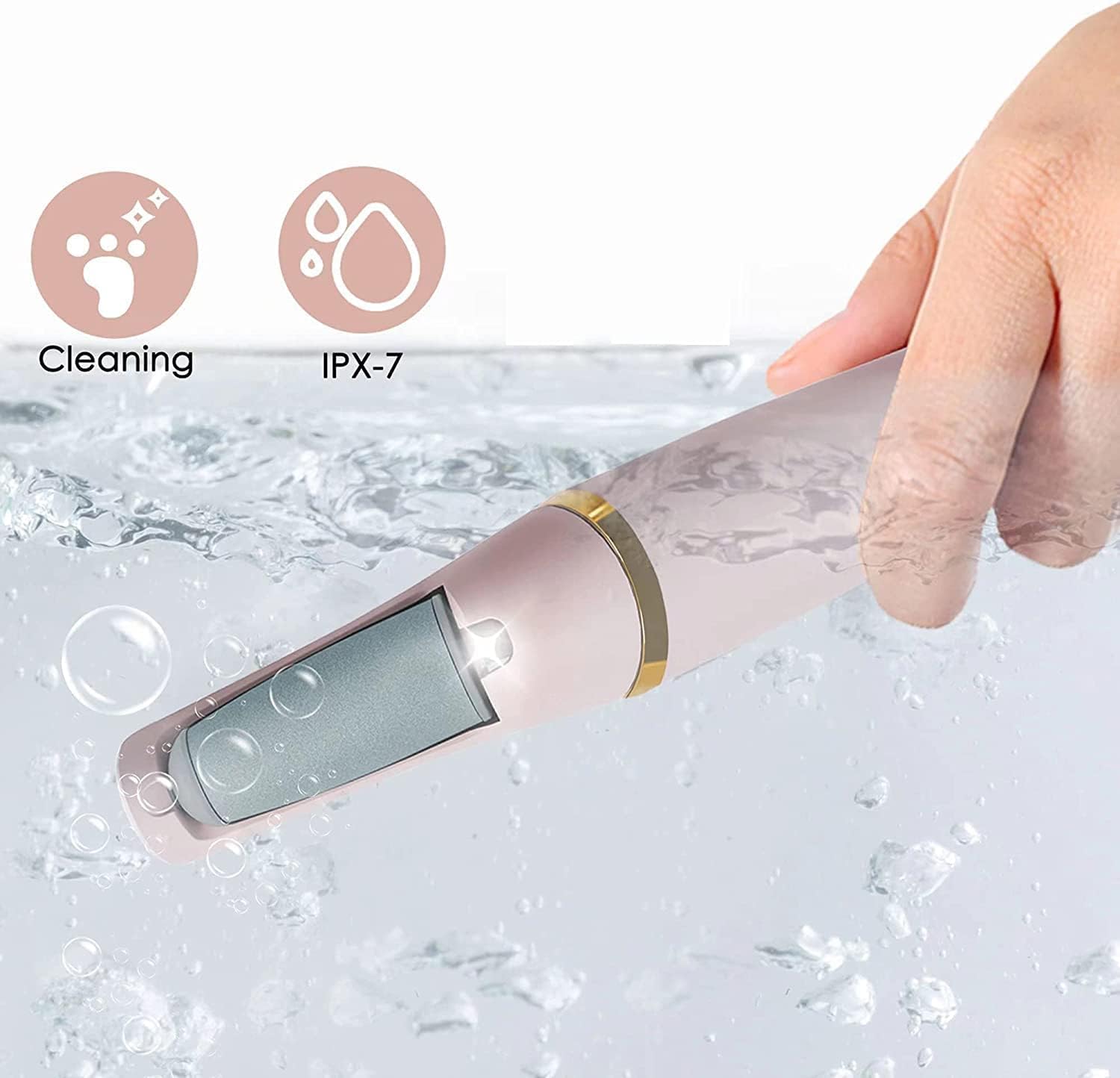 Electric Pedicure Foot File Callus Remover Rechargeable Foot Scrubber