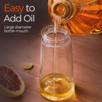 2-in-1 Oil Dispenser & Sprayer Bottle for Kitchen