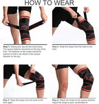 Professional Knee Compression Sleeve with Adjustable Straps