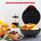 Mini Waffle Maker with Non-Stick Cooking Plates