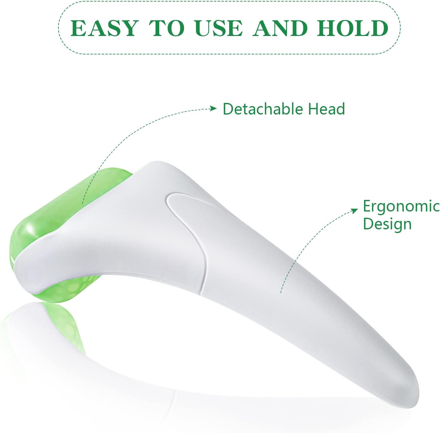 Reusable Ice Roller for Face and Eyes, Cooling Facial Massage Tool for Skincare