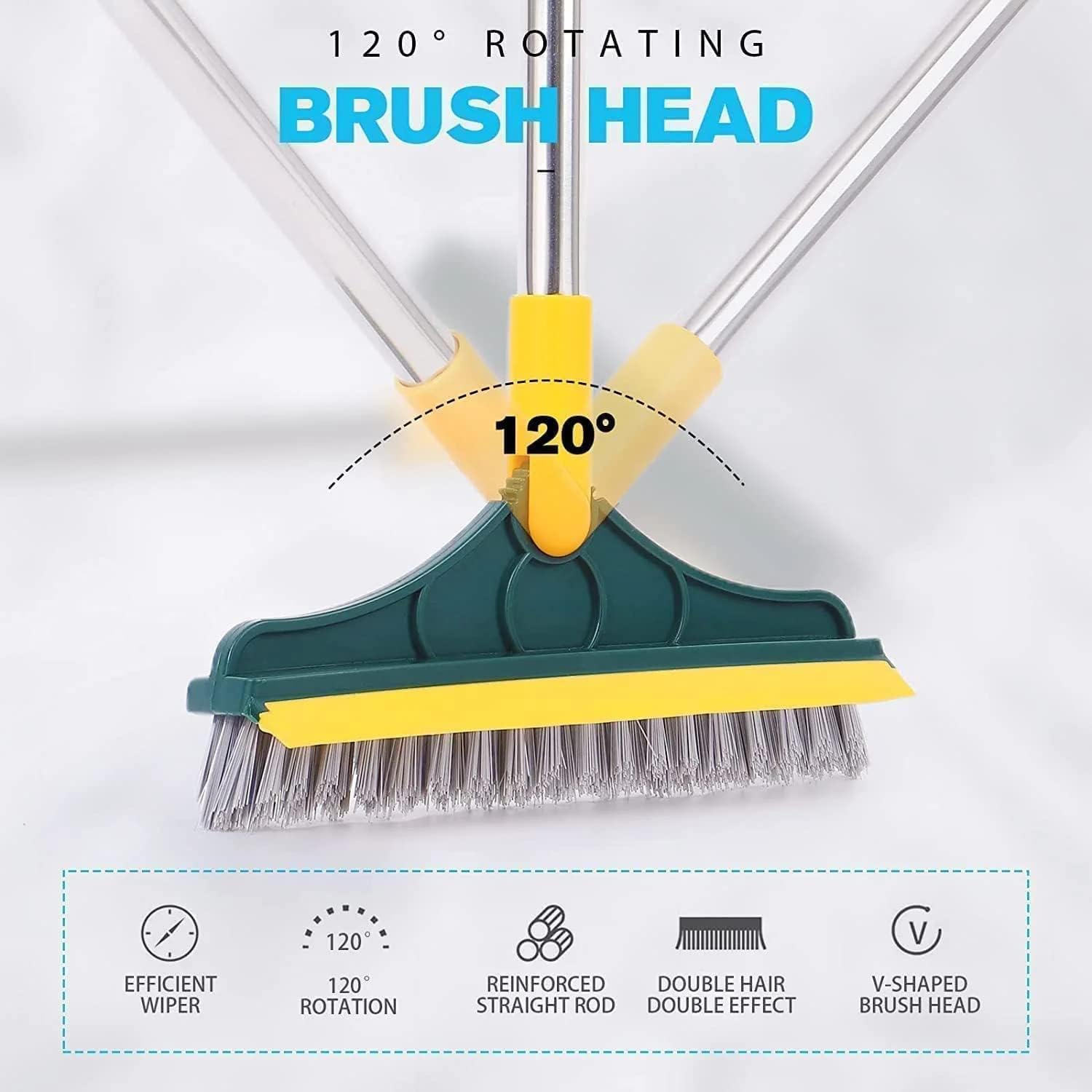 Bathroom Cleaning Brush with Long Handle