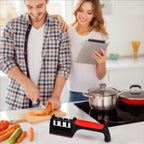 Professional Knife and Scissors Sharpener with Non-Slip Base