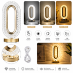 Modern Iron Crystal Table Lamp