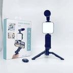 Professional Vlogging Kit with Tripod, Microphone