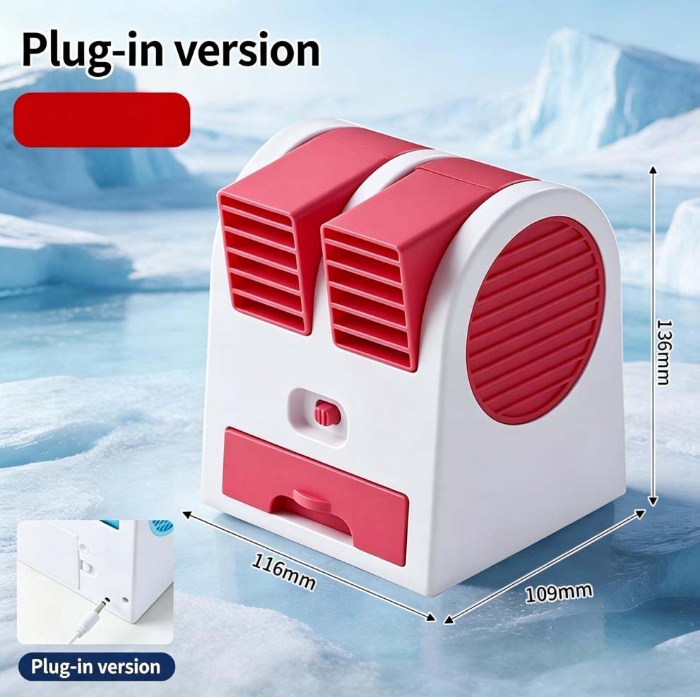 Portable USB Mini Air Cooler Fan with Water Cooling Function (Multi-Colour)