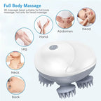 Electric Scalp Massager with Kneading & Vibration