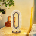 Modern Iron Crystal Table Lamp