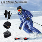 Winter Beanie Hat and Neck Warmer Set for Men & Women