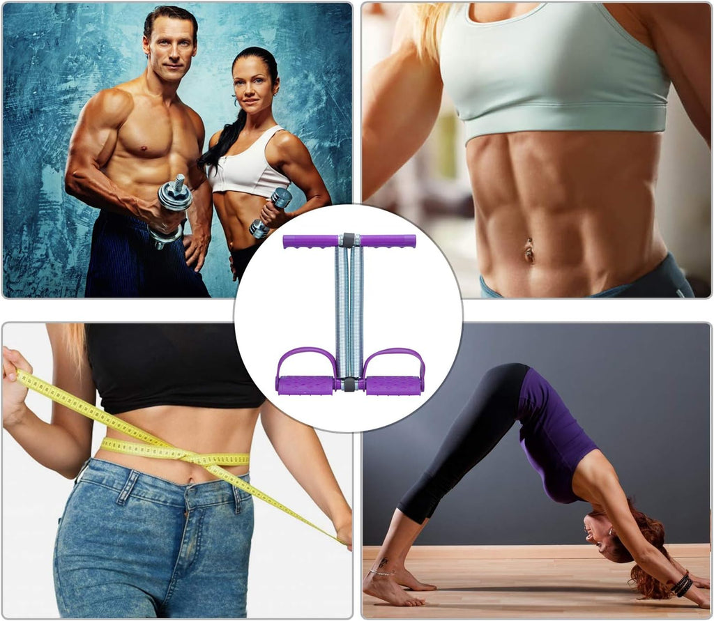 Elastic Sit-Up Pull Rope with Dual Spring Tension