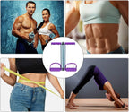 Elastic Sit-Up Pull Rope with Dual Spring Tension