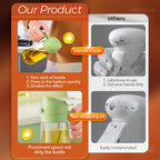 2-in-1 Oil Dispenser & Sprayer Bottle for Kitchen