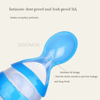 Silicone Baby Spoon Feeder Bottle
