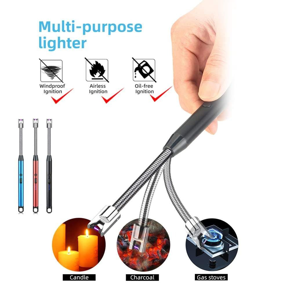 USB Rechargeable Electric Arc Lighter with Long Neck