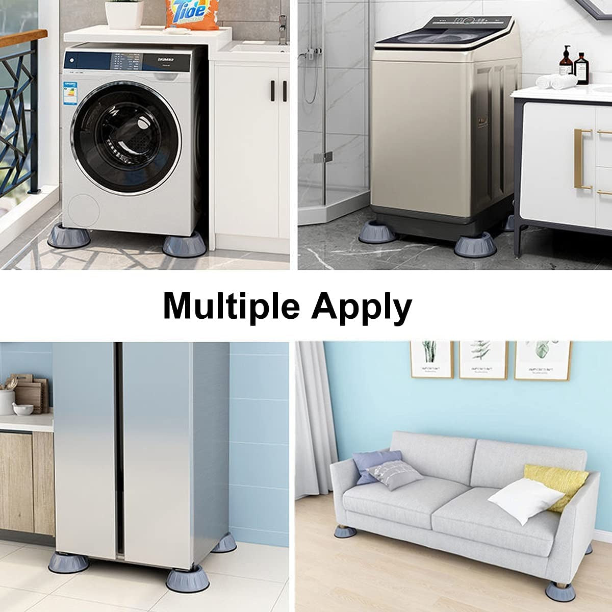 4PCS Anti-Vibration Washing Machine Foot Pads