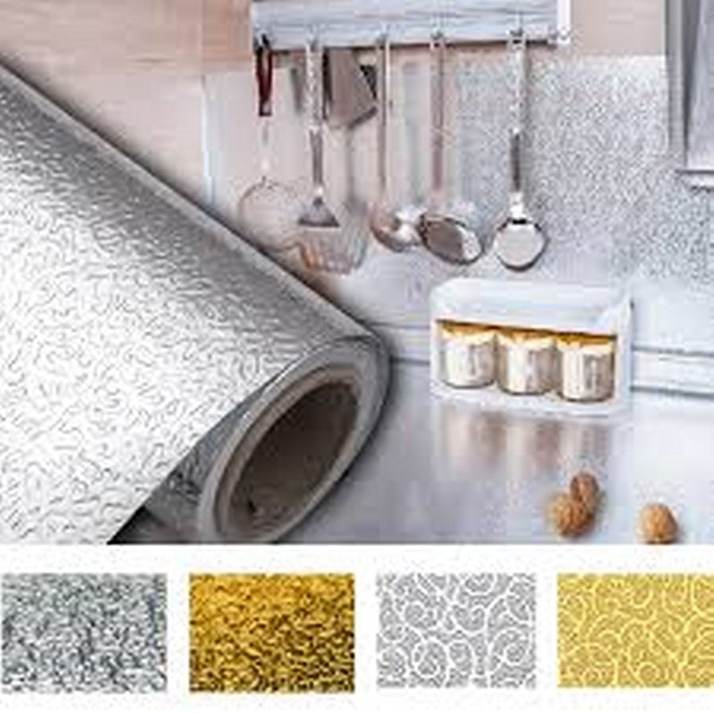 Waterproof Oil-Proof Aluminum Foil Kitchen Wall Sticker