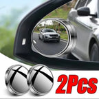 Car Blind Spot Mirror Set, 2 Pcs Round Original Glass Convex Mirrors