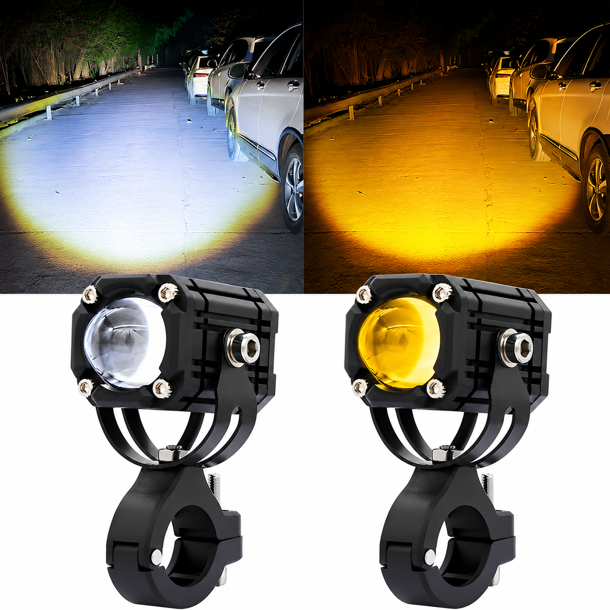 Motorcycle LED Fog Driving Lights