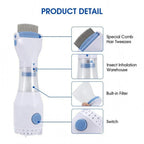 Electronic Hair and Scalp Comb with Disposable Filter System