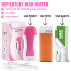 3-in-1 Wax Heater Kit with Roll-On Wax Applicator