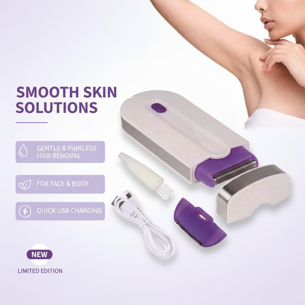 Rechargeable Electric Hair Remover with Sensor Light Technology