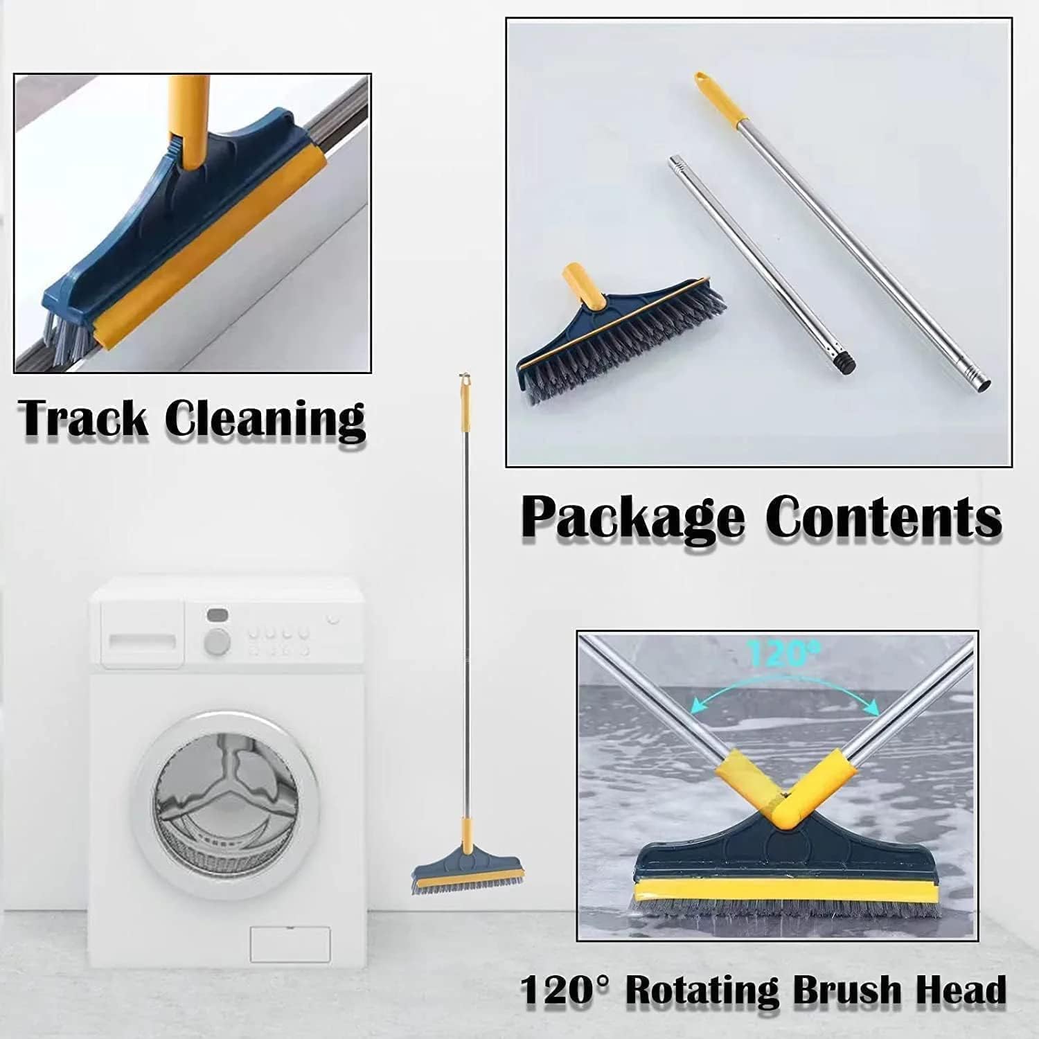 Bathroom Cleaning Brush with Long Handle