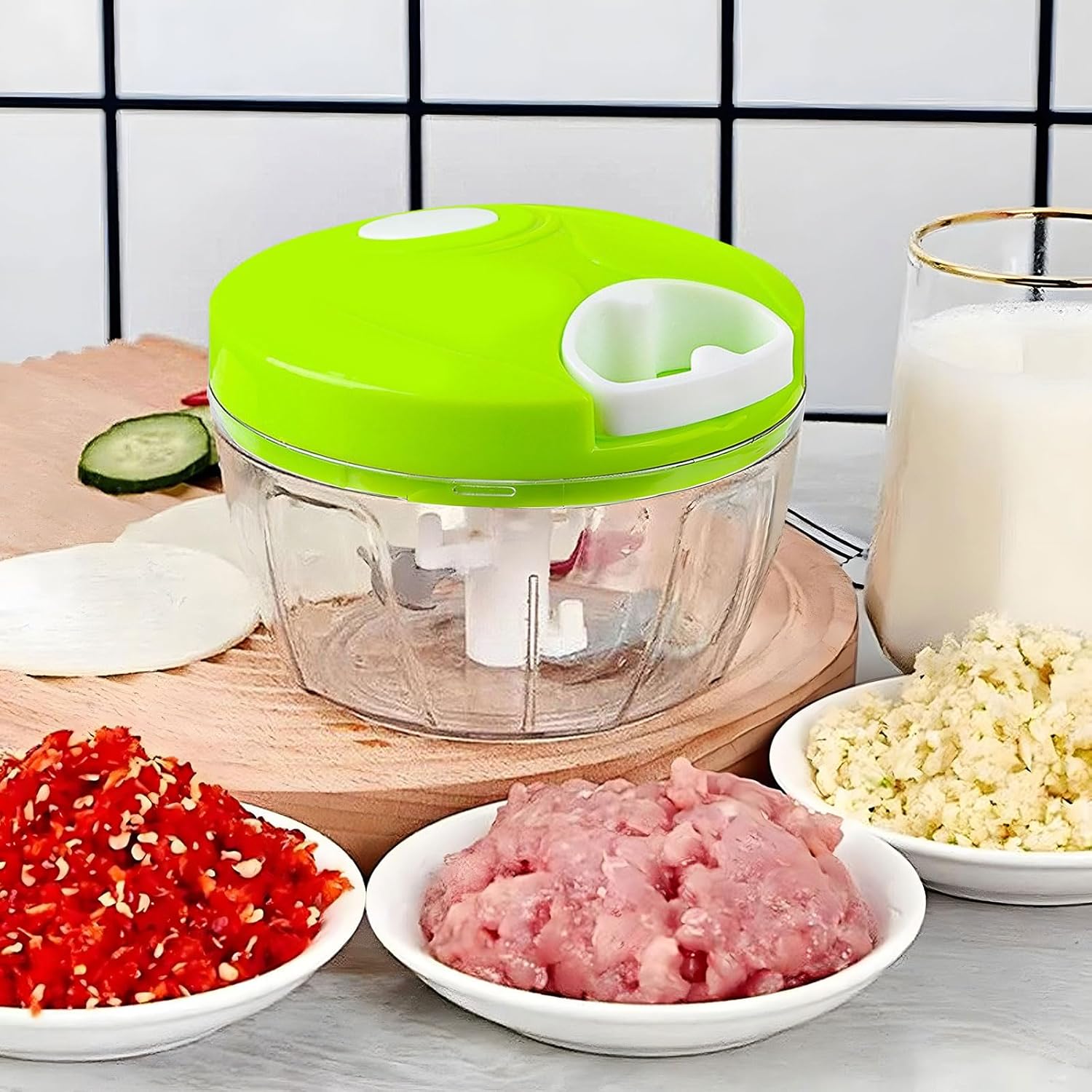 Manual Vegetable Chopper with Pull Cord