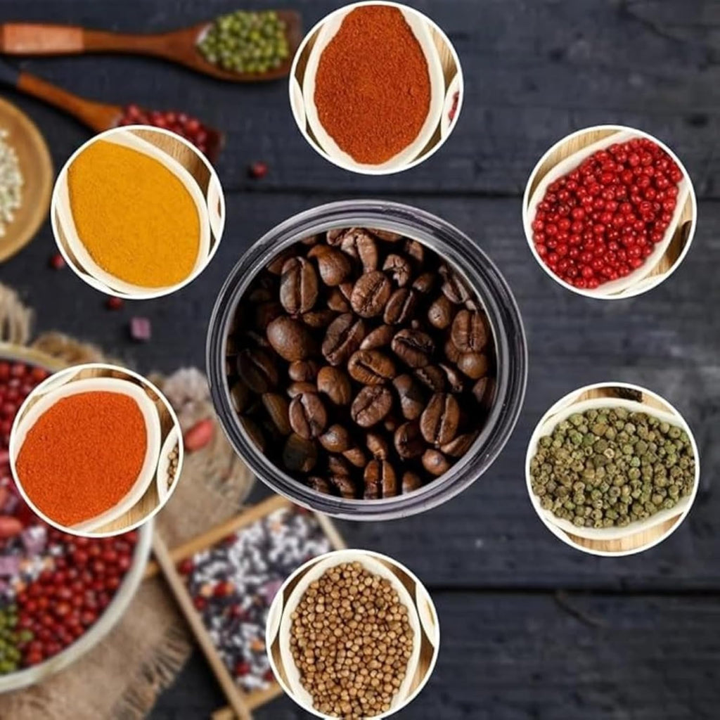 Electric Coffee and Spice Grinder with 4 Stainless Steel Blades