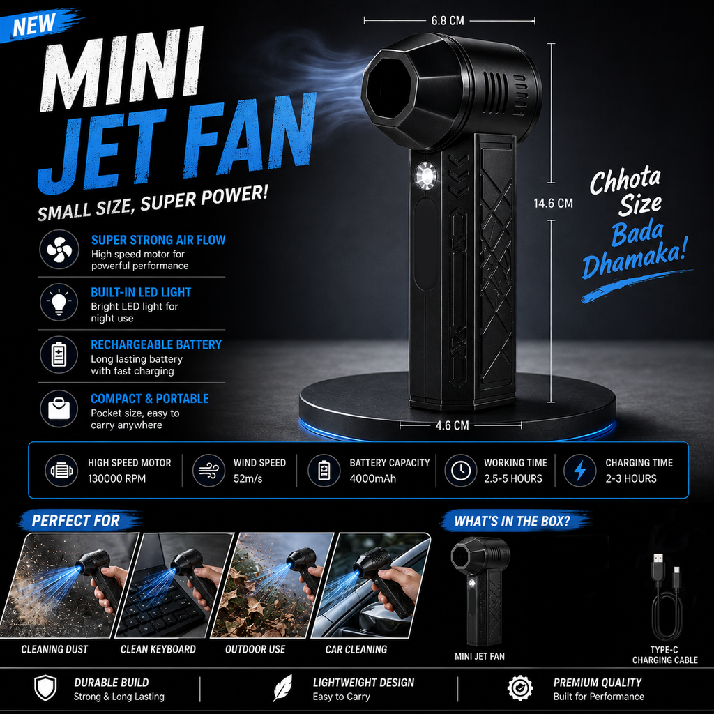 Portable Mini Jet Blower 1300 RPM