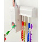 Wall Mounted Toothpaste Dispenser and Toothbrush Holder