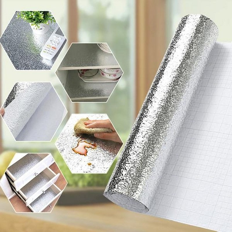 Waterproof Oil-Proof Aluminum Foil Kitchen Wall Sticker
