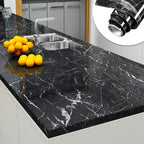 Self Adhesive Black Marble Wallpaper Roll