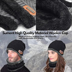 Winter Beanie Hat and Neck Warmer Set for Men & Women