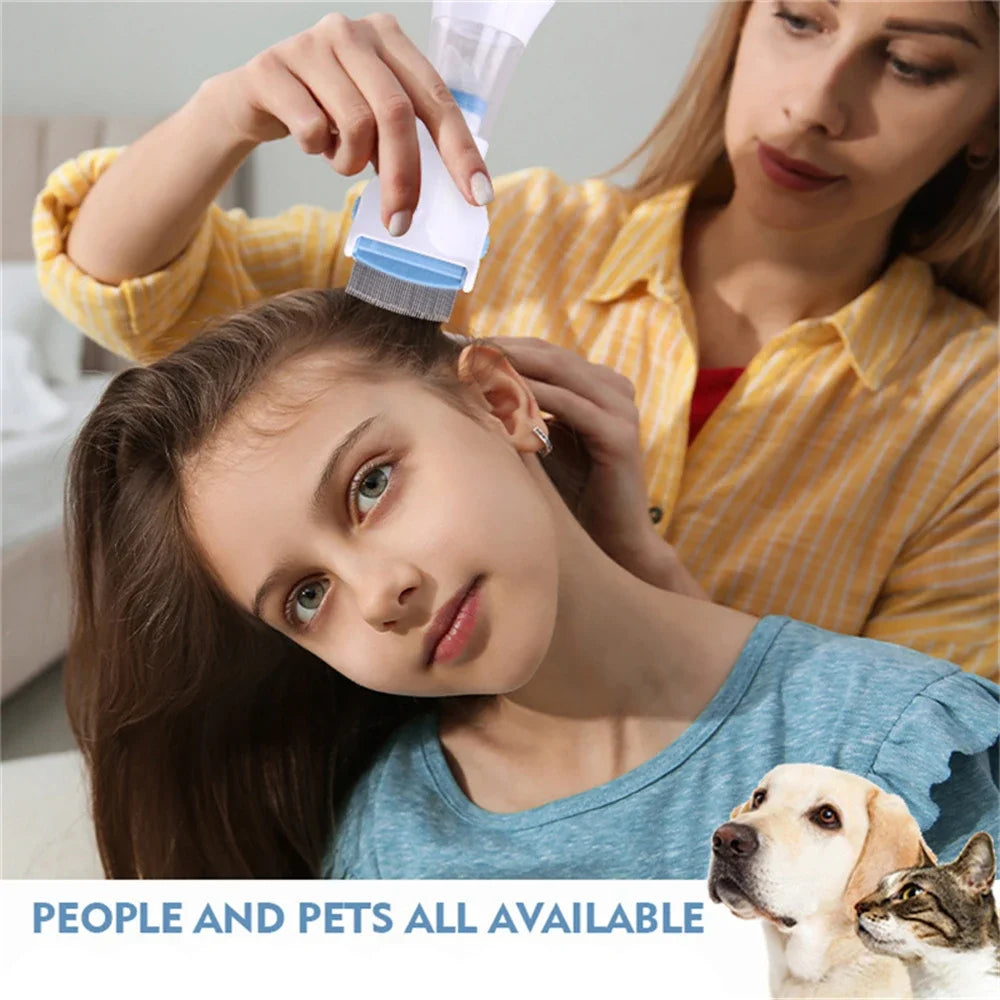 Electronic Hair and Scalp Comb with Disposable Filter System