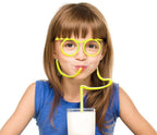 Crazy Glasses Drinking Straws for Kids & Adults