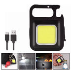 COB LED Rechargeable Keychain Flashlight 800 Lumens