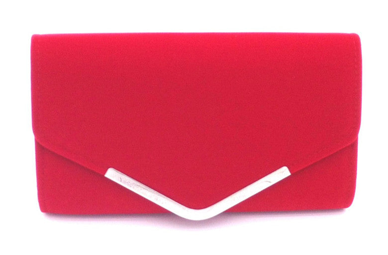 Velvet Evening Clutch for Women – Elegant Party & Wedding Handbag