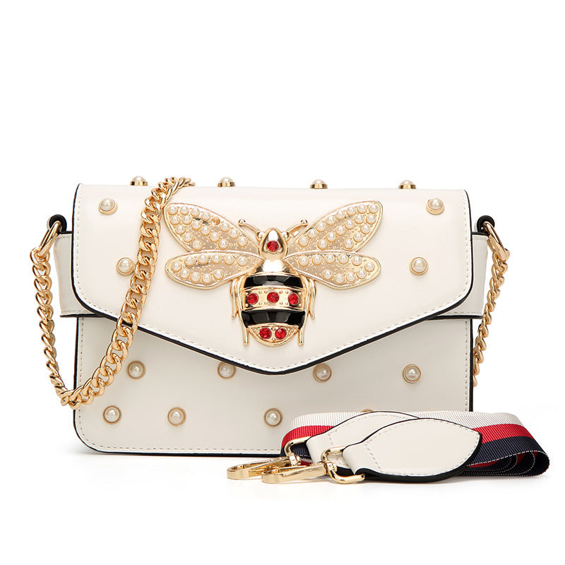 Pearl Bee Shoulder Bag for Women – Elegant Fashion Handbag